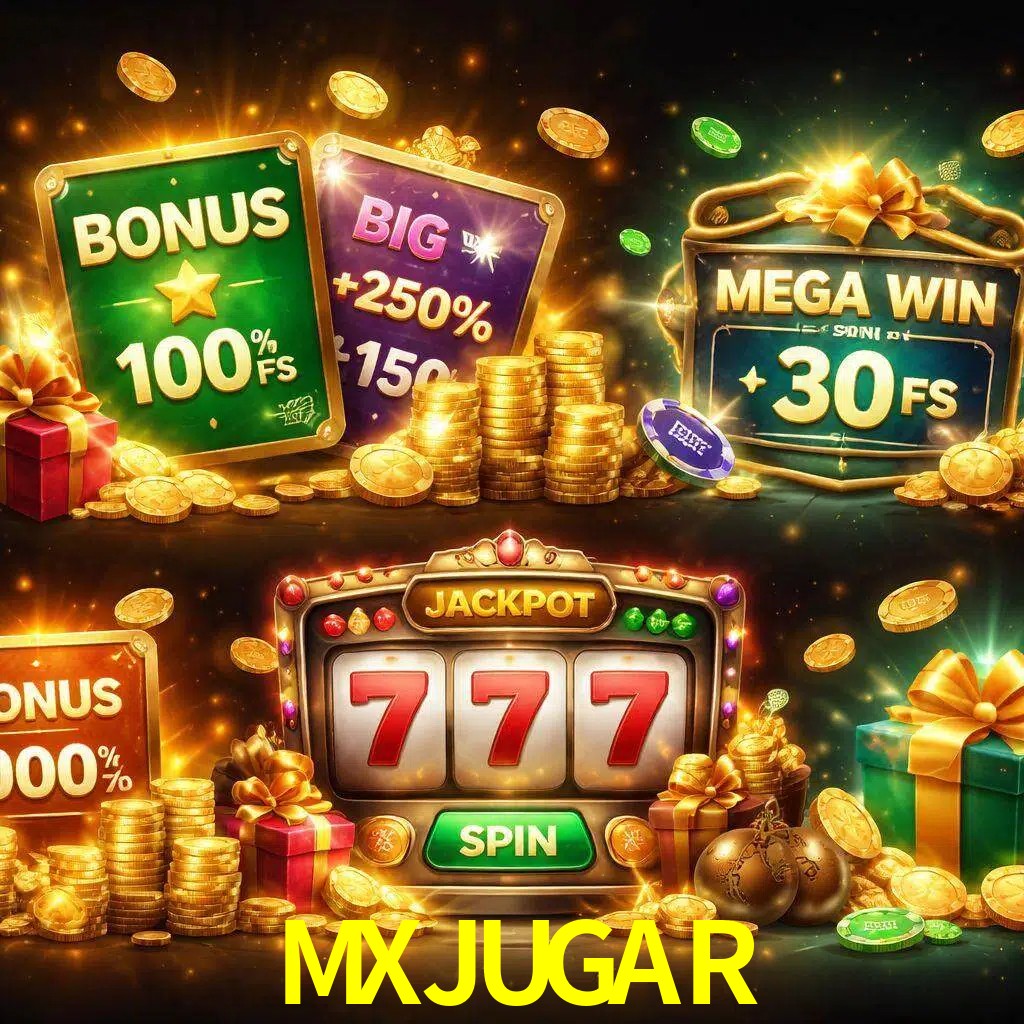 Tipos de bonos MXJUGAR incluyendo recompensas de bienvenida y promociones continuas