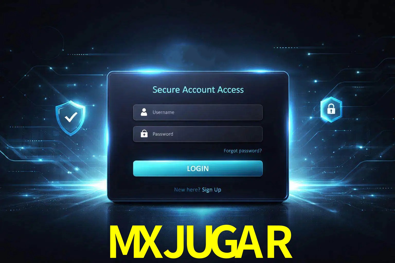Pantalla de inicio de sesión de cuenta MXJUGAR para usuarios en México
